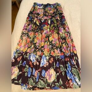 Whimsical Vintage Avant Garde Floral Skirt Sz XL - GREAT CONDITION!